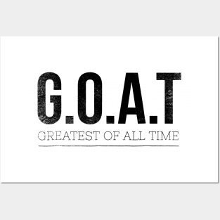 G.O.A.T // Black Posters and Art